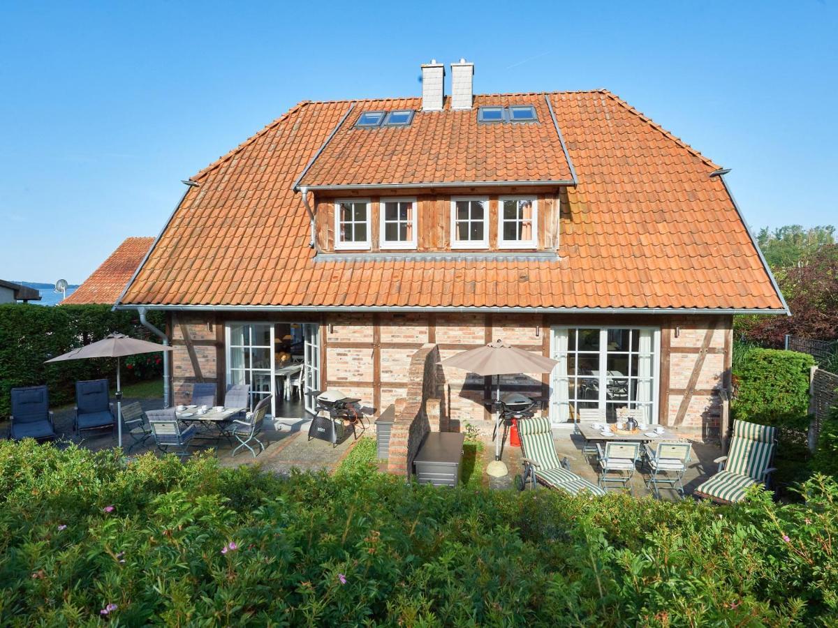 Fachwerkhaeuser Seedorf - Haushaelfte "Sophie Charlott" Mit Kamin Und Terrasse 외부 사진