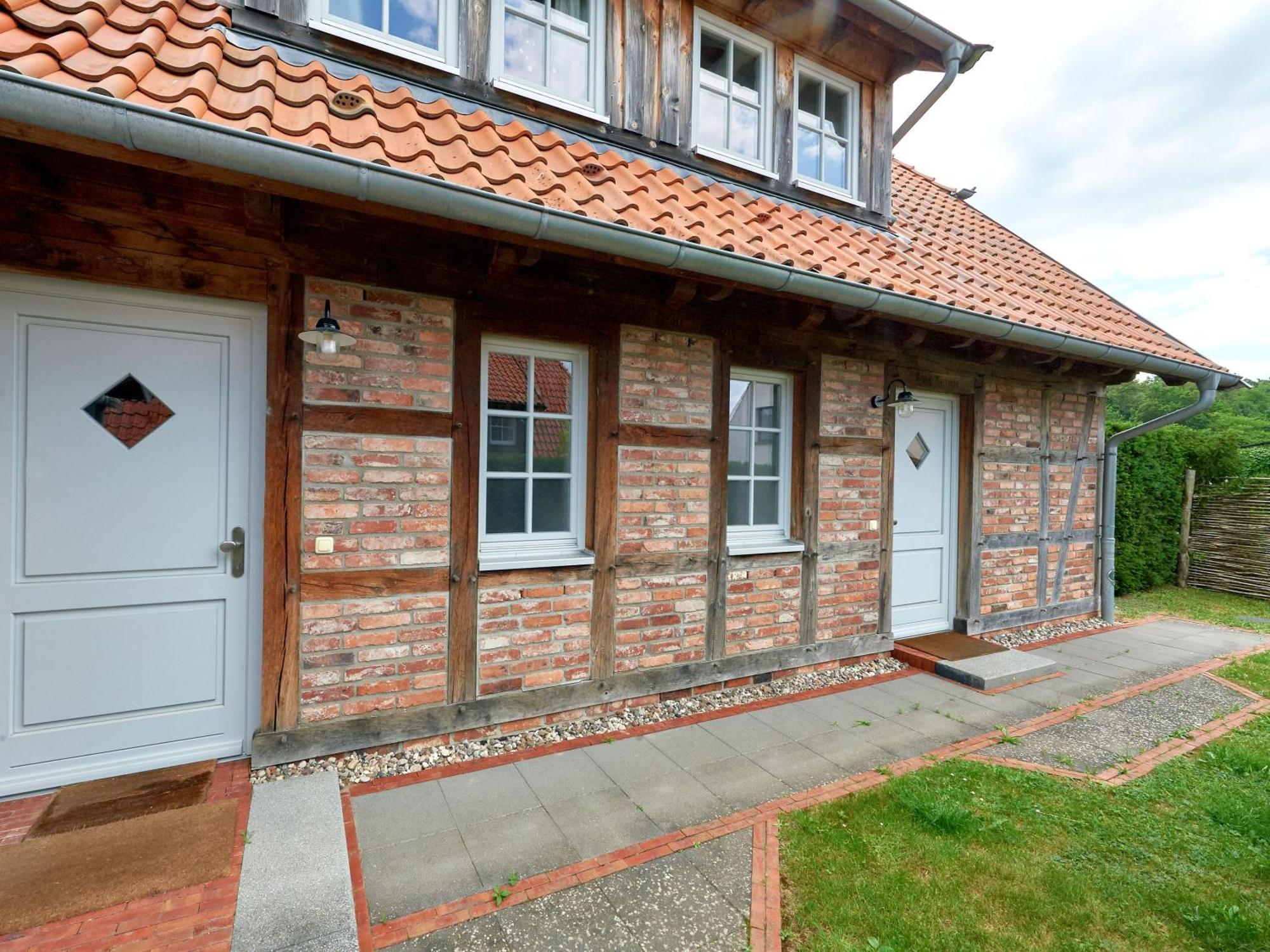 Fachwerkhaeuser Seedorf - Haushaelfte "Sophie Charlott" Mit Kamin Und Terrasse 외부 사진